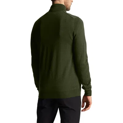 Tröja Lyle & Scott Merinoull Herr 1/4 Zip Cactus