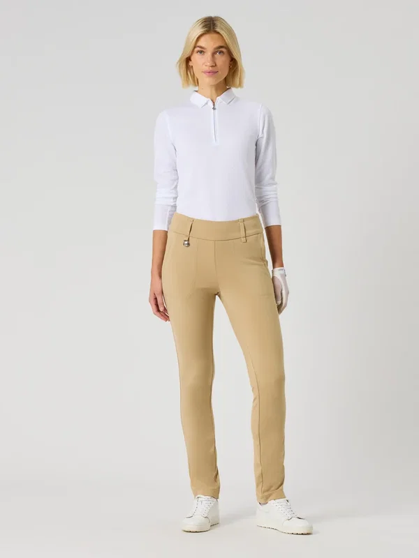 Varmfodrad golfbyxor Dam Daily Sports Magic Benlängd 29" Beige