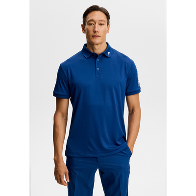 J Lindeberg Golf I Tour Tech Golfpiké Herr I Estate Blue