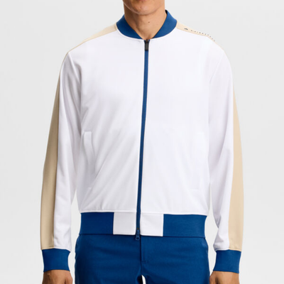 Golftröja J Lindeberg Bexter Track Jacket Vit