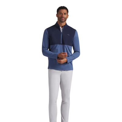 Puma Golf Cloudspun Tech Hybrid 1/2 Zip Navy