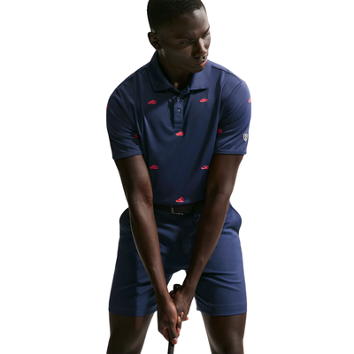 Golfpiké Nike Dri-Fit Par Polo Shoe Emb Navy