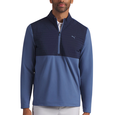 Puma Golf Cloudspun Tech Hybrid 1/2 Zip Navy