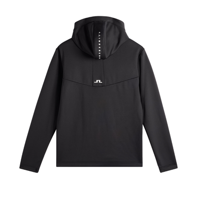 Golf Hoodie J Lindeberg Maclean Quarter Zip Herr Svart