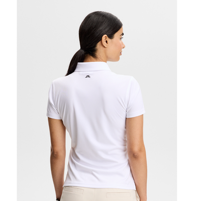 J Lindeberg Golf W Tour Tech TX Jersey Vit