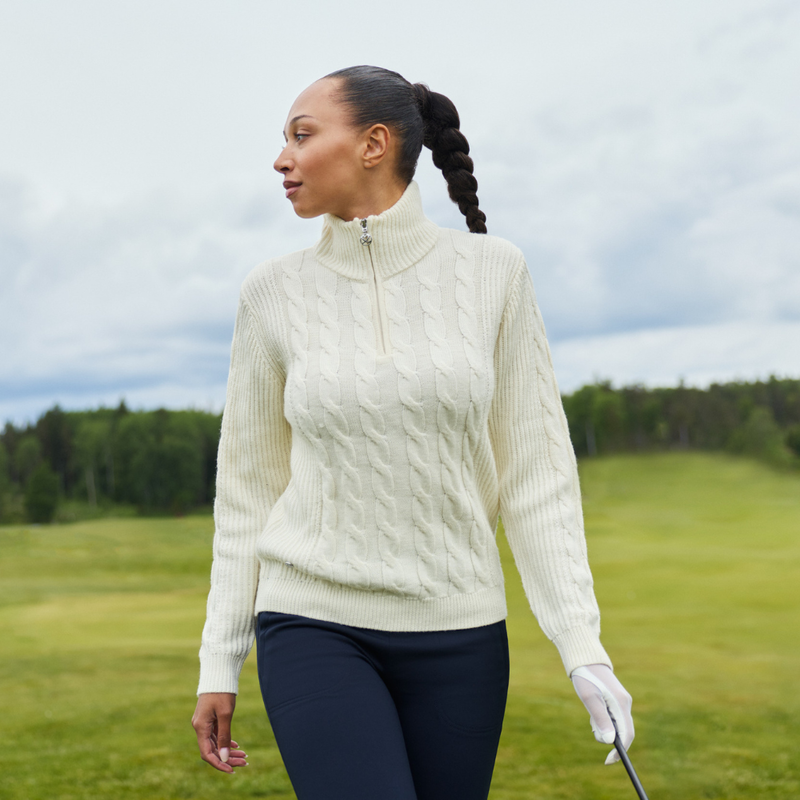 Daily Sports Kabelstickad Windstopper Ivory