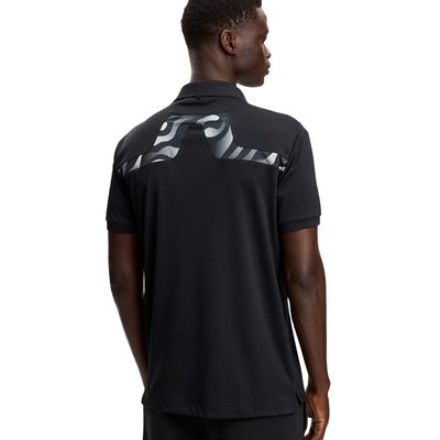 J Lindeberg KV Print Golfpike herr I Svart