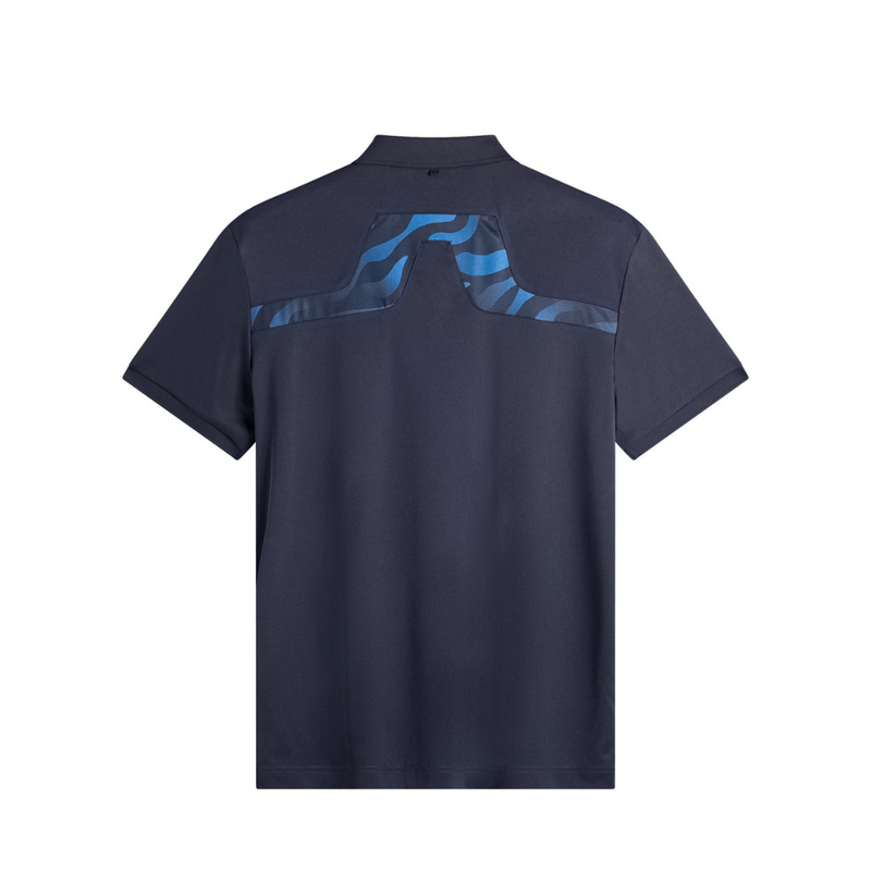 J Lindeberg KV Print Golfpike herr I Navy