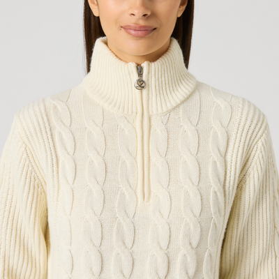 Daily Sports Kabelstickad Windstopper Ivory