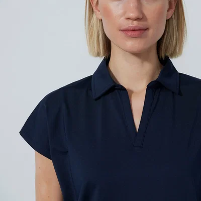 Daily Sports Bella Birdie SS Polo Navy
