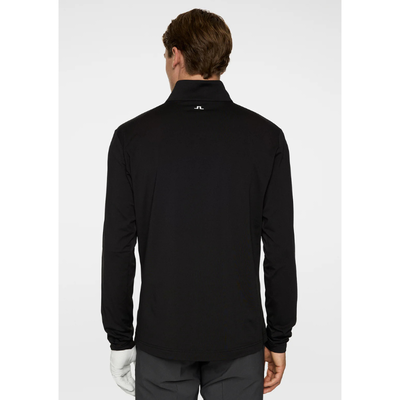 Golftröja Herr J Lindeberg Tour Tech 1/2 Zip Mid Layer Svart