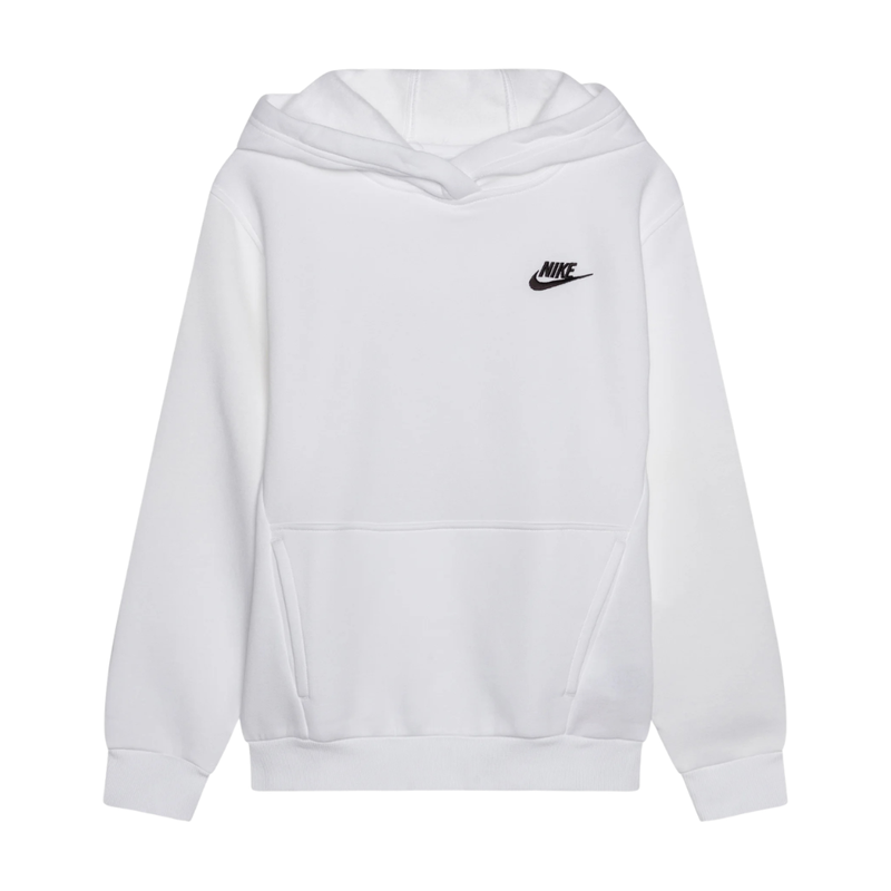 Golf hoodie Junior Nike Club Fleece Vit