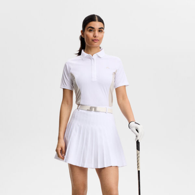 J Lindeberg Golf Isador Polo Vit