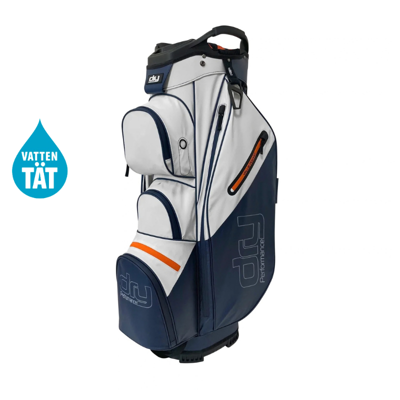 Vattentät Golfbag Dry Performance C9 Cartbag Navy/Vit/Orange