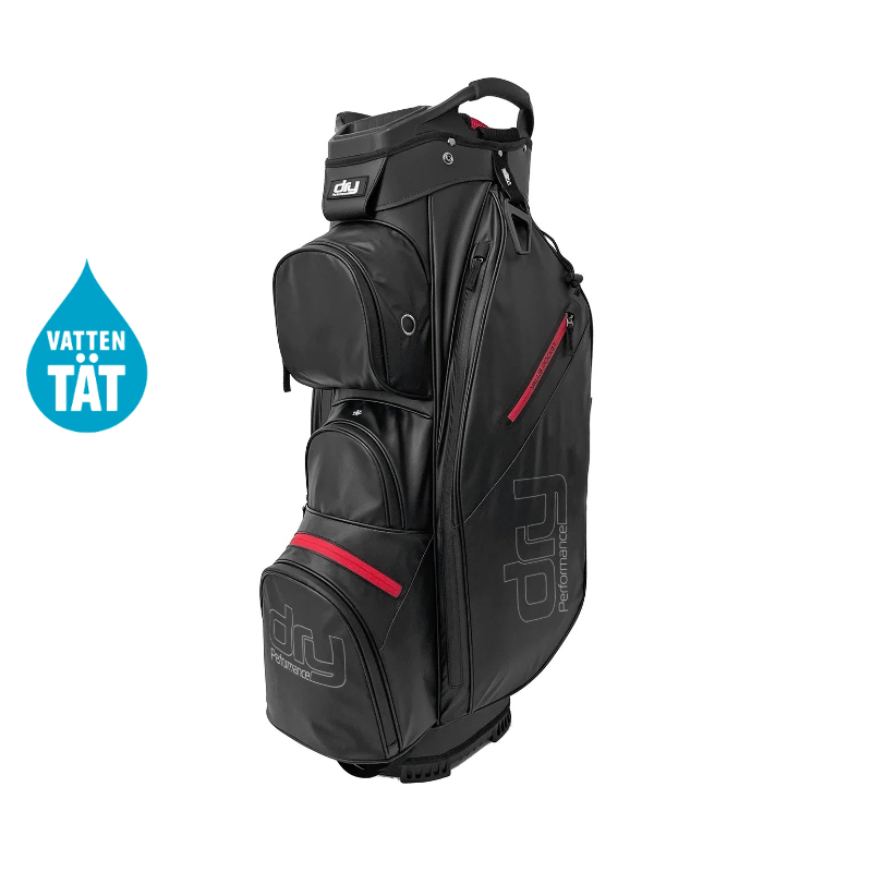 Vattentät Golfbag Dry Performance C9 Cartbag Svart/Röd