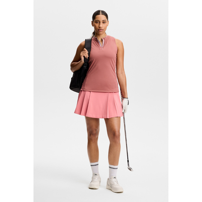 J Lindeberg Golf Leya Sleeveless Top Withered Rose