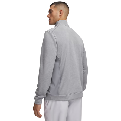 Golftröja Herr Under Armour Fleece Hybrid HZ Grå