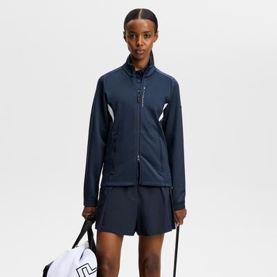J Lindeberg Golf Selena Full Zip Golftröja Dam Navy