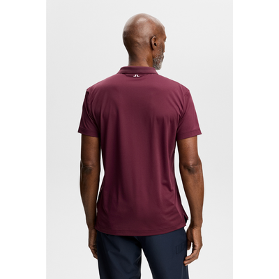 J Lindeberg Lionel Reg Fit Polo Vinröd