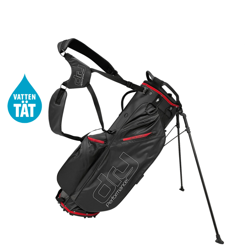 Vattentät golfbag Dry Performance Bärbag 9" Svart/Röd