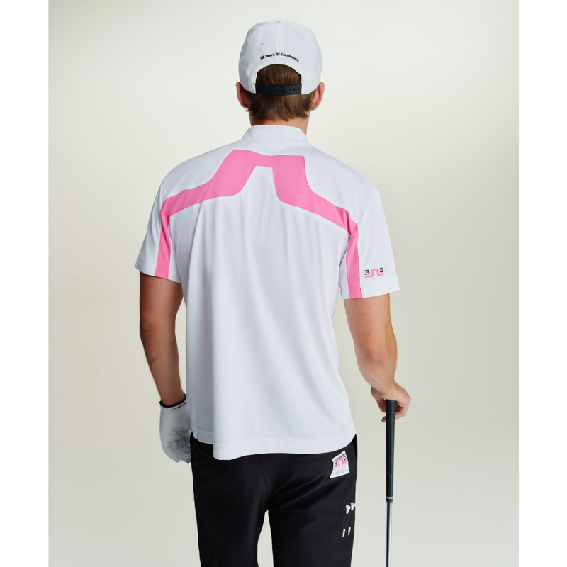 J Lindeberg Golf I 30Y Rory KV Mock Neck I Vit