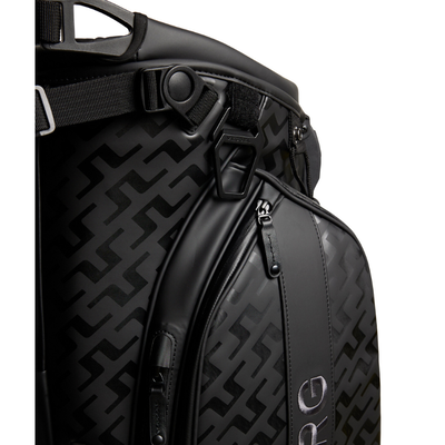 Golfbag J.Lindeberg Play Bärbag Svart Tour Geo Tonal Black Logo