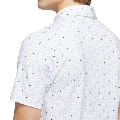 Adidas Golfpiké herr ULT+ SFT Print Vit