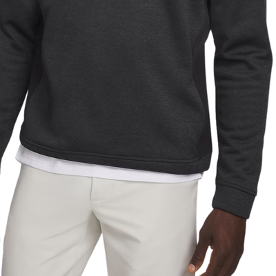 Golftröja Herr Under Armour Fleece Hybrid HZ Svart