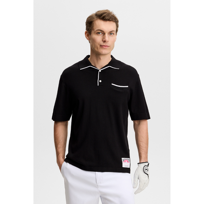 J Lindeberg Golf I 30Y Jesper Retro Golfpiké Herr I Svart