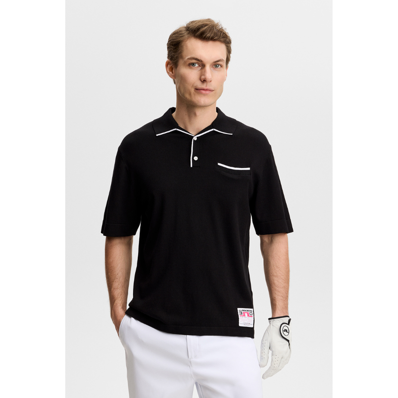J Lindeberg Golf I 30Y Jesper Retro Golfpiké Herr I Svart
