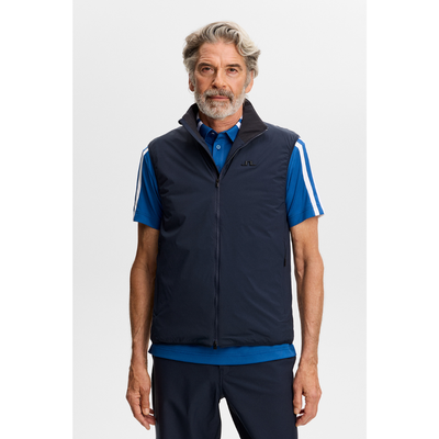 Golfväst Herr J Lindeberg Clinton Padded Vest Navy