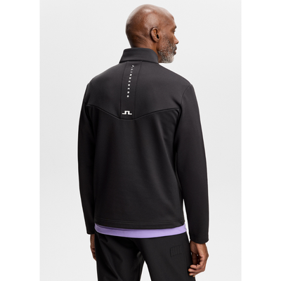 Golftröja J Lindeberg Maclean Quarter Zip Svart