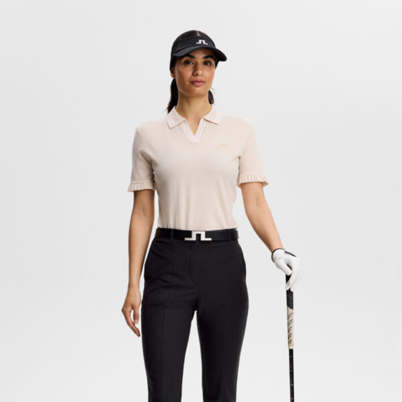 J Lindeberg Golf Mira Knitted Top Moonbeam