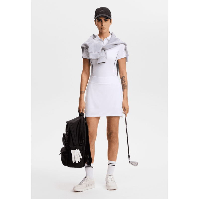 Vit Golfkjol I J Lindeberg Amy Skirt 40 cm