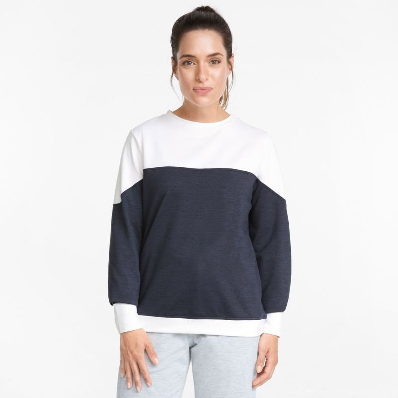 Puma Golf CloudSpun Bloom Crew Navy (S)