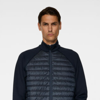 J Lindeberg Hayden Quilt Hybrid Jacket Herr Svart
