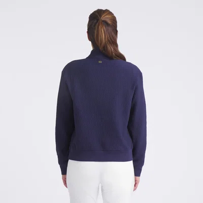 Golftröja Dam Puma W Boulder 1/2 Snap Pullover Navy