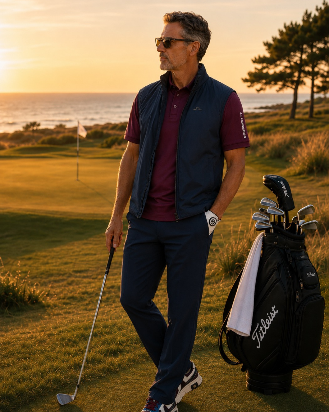 Kvinna i vit 52 cm golfkjol från Daily Sports