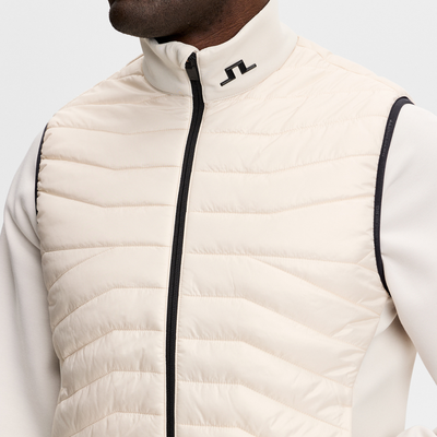 J Lindeberg Heyden Quilt Hybrid Golfväst Moonbeam