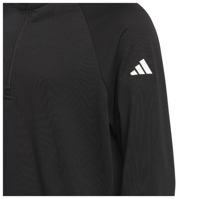 Golftröja Junior Adidas Quarter Zip Svart