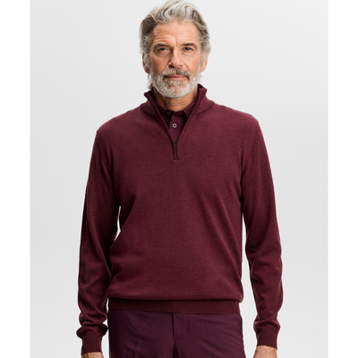 Tröja J.Lindeberg Kiyan Quarter Zip Vinröd