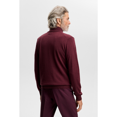 Tröja J.Lindeberg Kiyan Quarter Zip Vinröd