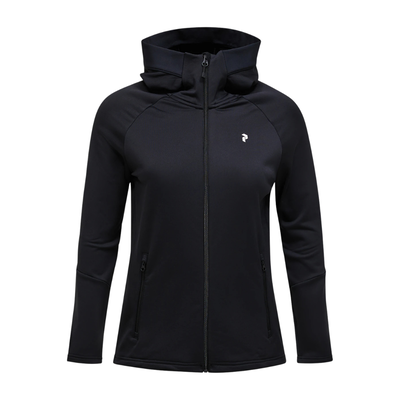 Golf hoodie Dam Peak Performance Rider Zip Hood Svart