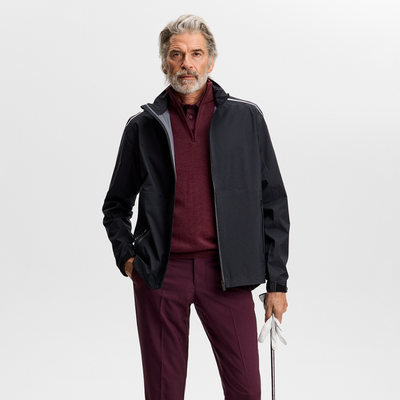 Tröja J.Lindeberg Kiyan Quarter Zip Vinröd