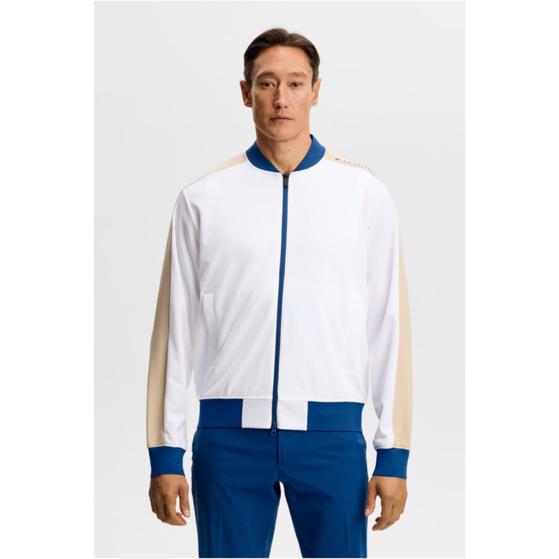 Golftröja J Lindeberg Bexter Track Jacket Vit