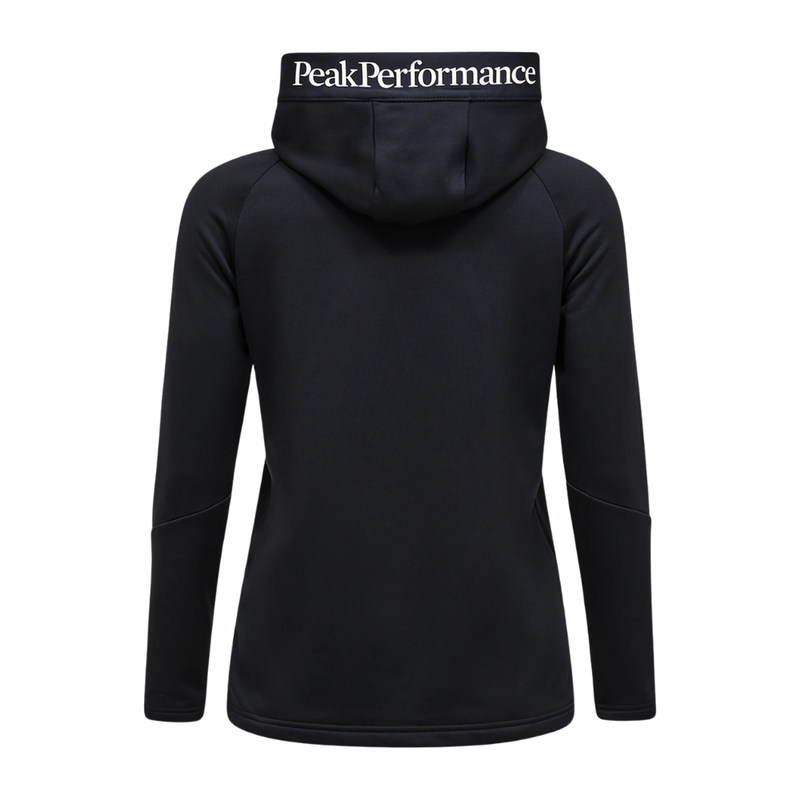 Golf hoodie Dam Peak Performance Rider Zip Hood Svart
