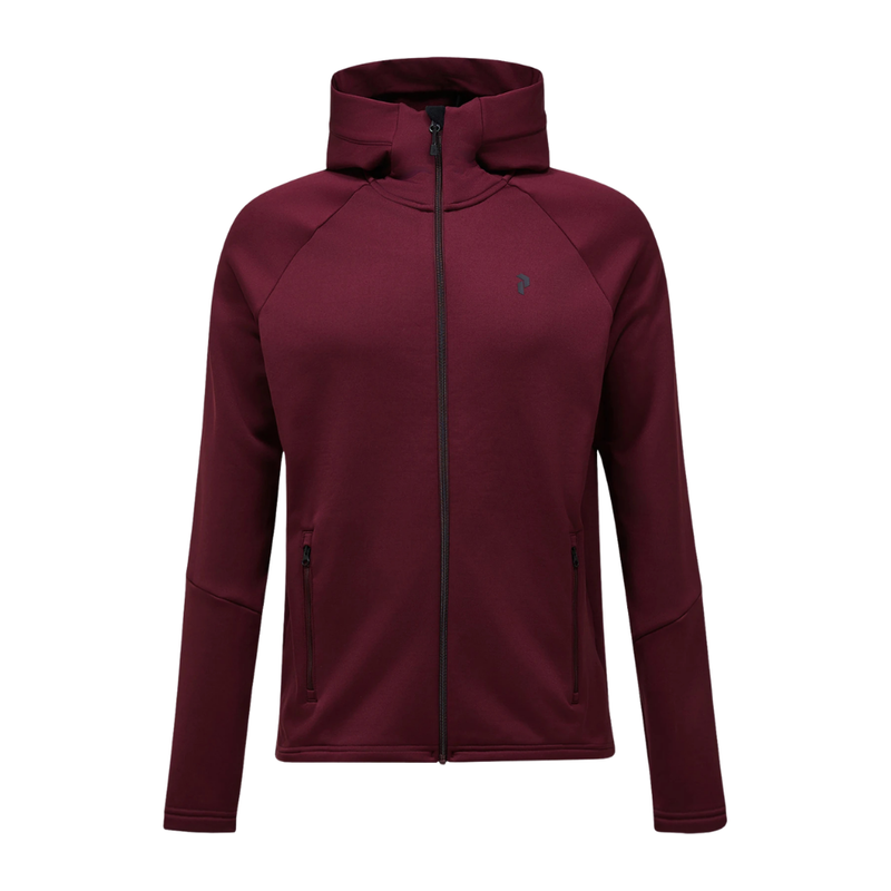 Golf hoodie Peak Performance Rider Zip Hood Herr Vinröd