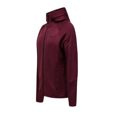 Golf hoodie Peak Performance Rider Zip Hood Herr Vinröd
