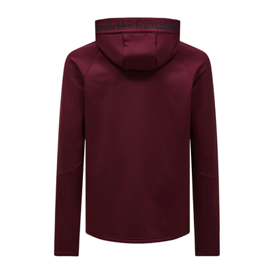 Golf hoodie Peak Performance Rider Zip Hood Herr Vinröd