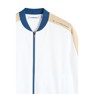 Golftröja J Lindeberg Bexter Track Jacket Vit